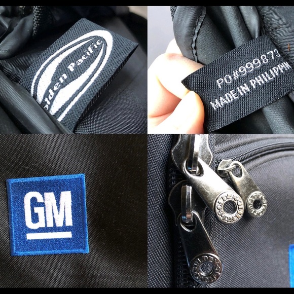 NEW GM Multi-Compartment Backpack Black Unisex NWOT - Picture 4 of 14